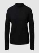 Gebreide pullover met opstaande kraag, model 'Basic'