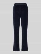 Slim fit broek van fijne corduroy met elastische band