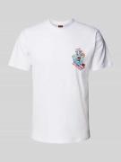 T-shirt met labelprint