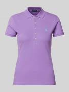 Poloshirt met labelstitching, model 'JULIE'