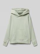 Hoodie met labelprint, model 'VERMONT'