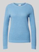 Gebreide pullover met ronde hals, model 'Vidalo'