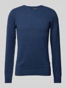 Gebreide pullover met ribboorden