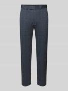 Slim fit pantalon met achterzakken en viscose