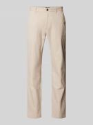 Slim fit chino met structuurmotief