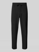 Regular fit stoffen broek met tunnelkoord, model 'Convert'