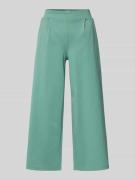 Wide leg stoffen broek met bandplooien, model 'Kate'