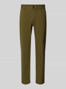 Chino met labeldetails, model 'Pleated'