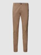 Modern fit chino met stretch, model 'Matthew'