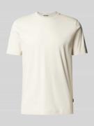 Slim fit T-shirt van puur katoen, model 'Tessler'