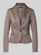 Slim fit blazer met strookzakken