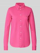 Overhemdblouse met button-downkraag