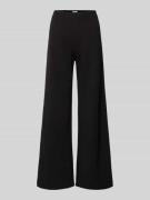 Flared stoffen broek met elastische band, model 'KIMBERLY'