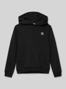 Hoodie met labelstitching