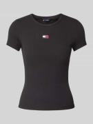 T-shirt met labelstitching