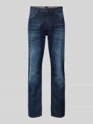 Regular fit jeans met labeldetail, model 'Selvedge'