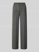 Straight fit stoffen broek met persplooien, model 'PANETTO'