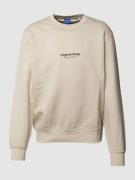 Sweatshirt met labelprint, model 'VESTERBRO'