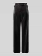 Wide leg stoffen broek met riemlussen