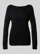 Slim fit gebreide pullover met ribboord