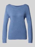 Slim fit gebreide pullover met ribboord