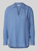 Comfort fit blouse met lange mouwen van pure viscose