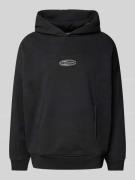 Hoodie met labelbadge