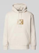 Hoodie met labelprint