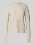 Gebreide pullover met opstaande kraag