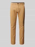 Slim fit chino met stretch, model 'Scanton'