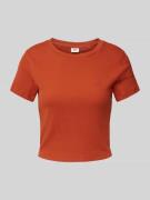 Kort T-shirt met labelprint