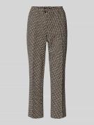 Regular fit stoffen broek met riemlussen