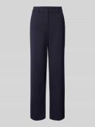 Straight leg stoffen broek met riemlussen