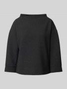 Sweatshirt met structuurmotief, model 'Gesche'