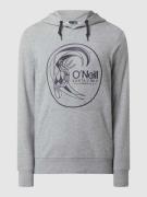 Hoodie met labelprint, model 'Circle Surfer'