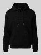 Hoodie met labelstitching