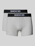 Boxershort met elastische logo in band in een set van 2 stuks