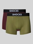 Boxershort met elastische logo in band in een set van 2 stuks