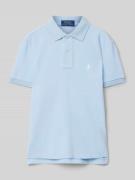 Slim fit poloshirt met logostitching