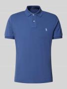 Custom slim fit poloshirt van puur katoen