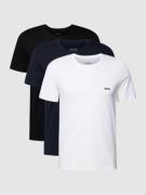 T-shirt met labelstitching in een set van 3 stuks, model 'Classic'