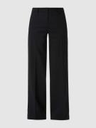 Slim fit stoffen broek van scheerwolmix