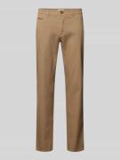 Slim fit chino met Franse steekzakken, model 'Fabio'