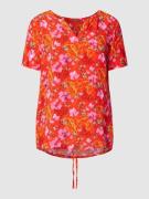 Blouseshirt van viscose met bloemenprint