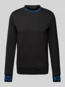 Sweatshirt met labelprint