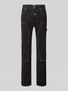 Baggy carpenter jeans met contrastnaden