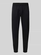 Slim fit sweatpants met gestileerde opening