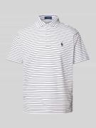 Slim fit poloshirt met labelstitching