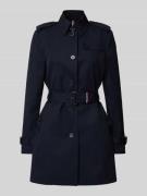 Trenchcoat met riem en schouderpatten