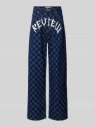 Superbaggy fit jeans met labelprint